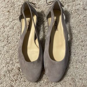Paul Green Taupe Suede Flats, Size 6.5 (Size 4 UK)